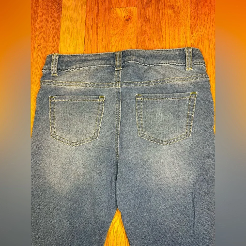 Cat & Jack Girls Jeggings – Size L (10/12) – Super Stretch Blue Denim